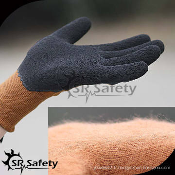 SRSAFETY 13G gants de latex en mousse à couche acrylique